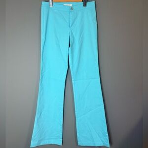 Zara Trf size 4, made in Spain, Baby Blue,Turquoise Flared Fitted Pants